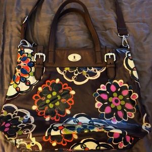 Fossil Multi Color Tote 👜 Brand New